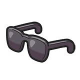 black glasses serebii